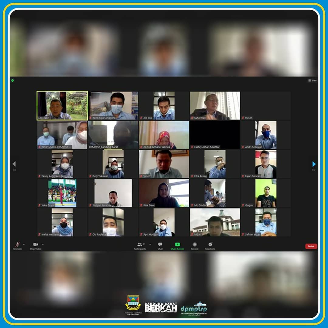 >Alhamdulillah kali ini dinas PMPTSP bersama seluruh staf telah melaksanakan kegiatan halal bihalal secara daring